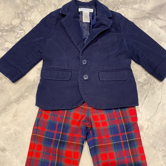 Janie and Jack 12-18 month Christmas outfit boy - Picture 2 of 8